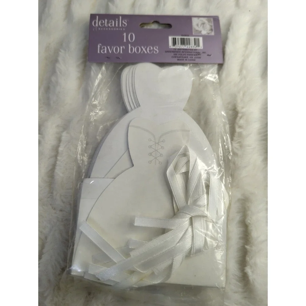 Details Wedding Favor Boxes Bridal Shower Party‎ Favors Dress Tuxedo Hearts
